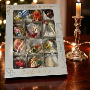 Set of Inge’s Christmas heirlooms the bride’s tree authentic German ornaments